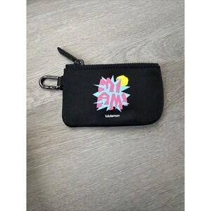 NWOT  LULULEMON CLIPPABLE POUCH WALLET KEYCHAIN BLACK CLIP Miami Limited Edition